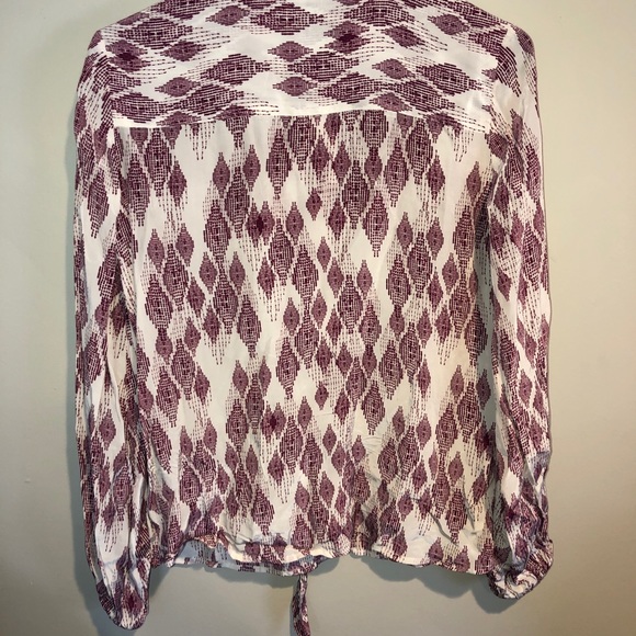 Rinku Anthropology button down fuchsia blouse Sm - Picture 4 of 6